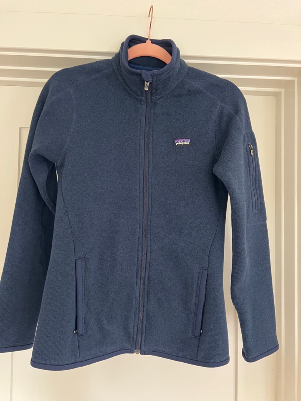 Patagonia Navy Blue Full-Zip Fleece Jacket